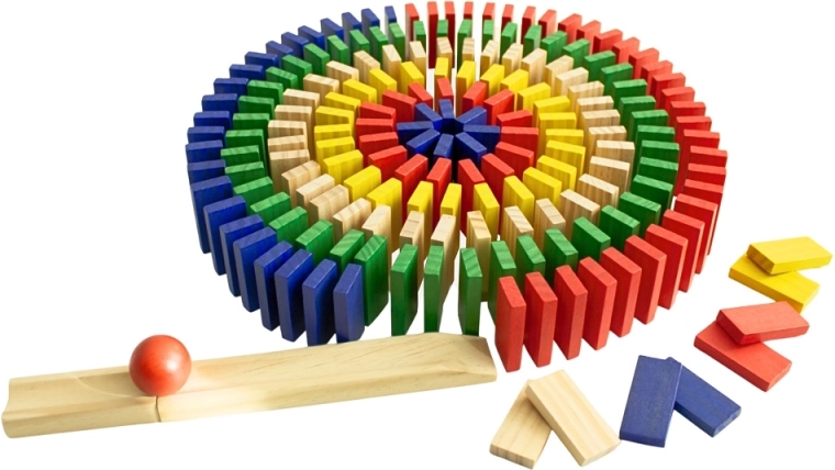 Koka krāsainais domino 400 detaļas 2Kids Toys