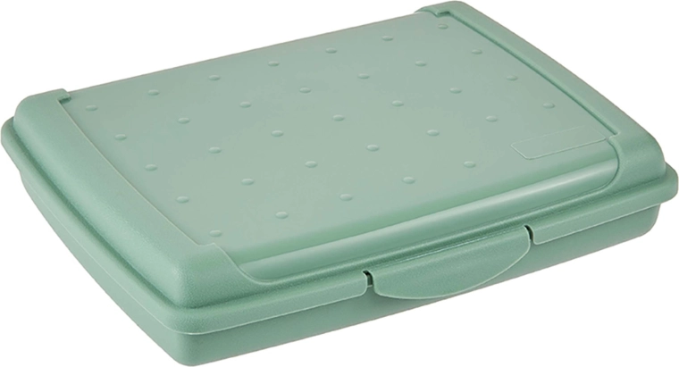Plastmasas pusdienu kārbiņa ziemeļnieciski zaļa 17 × 13 × 3,5 cm