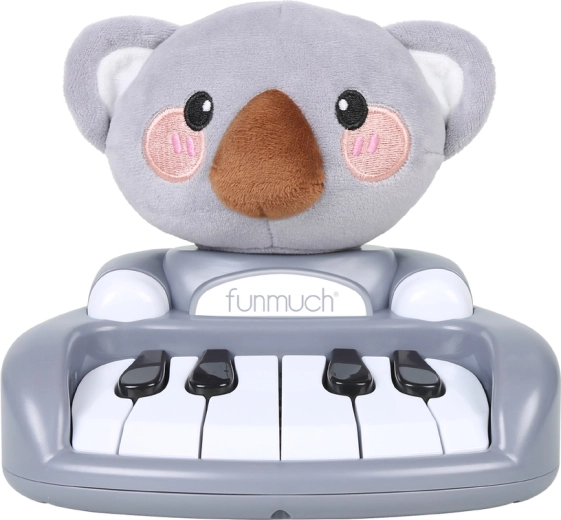 Chipolino Koala bērnu klavieres gaiši pelēkā krāsā