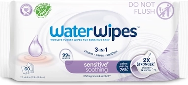 WaterWipes mitrās salvetes Soothing Clean 3 vienā 6×60 gab.