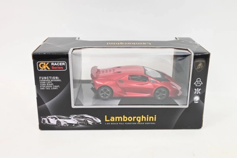 RC auto Lamborghini Sesto Elemento sarkans 18 cm