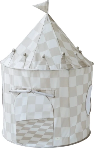 3 Sprouts bērnu telts recycled checkerboard beige