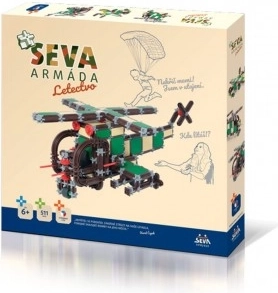 Konstruktors SEVA ARMĀDA Aviācija, plastmasa, 511 detaļas, kastē 35x33x5 cm
