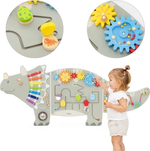 VIGA sienas aktīvais panelis triceratops 18m+