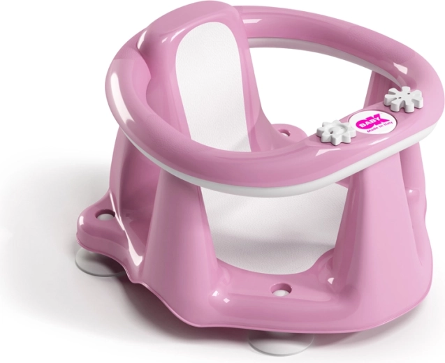 Ok Baby neslīdošs vannas sēdeklītis Flipper Evolution pink (6–15 mēneši)