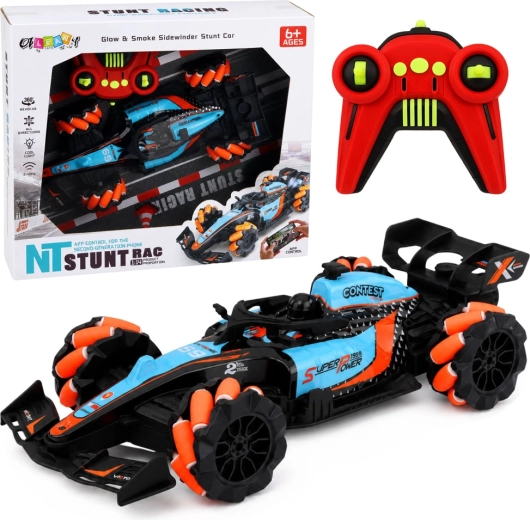 Sacīkšu kaskadieru RC auto 4WD ar 360° apgriezienu un gaismām 1:14