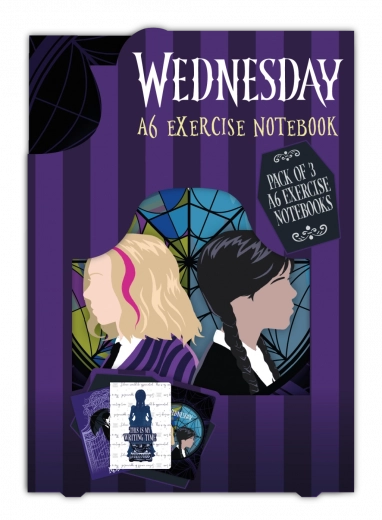 Wednesday piezīmju bloku komplekts A6