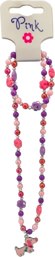 Jewelry Set with Puppy Pendant