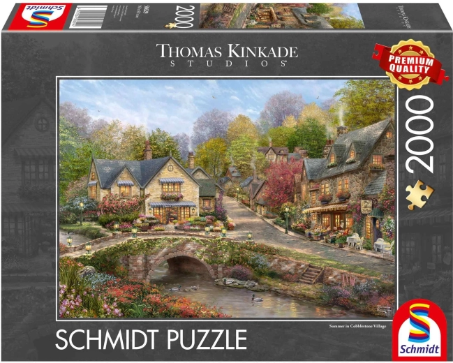Schmidt puzle Vasara Cobblestone village, 2000 gabaliņu