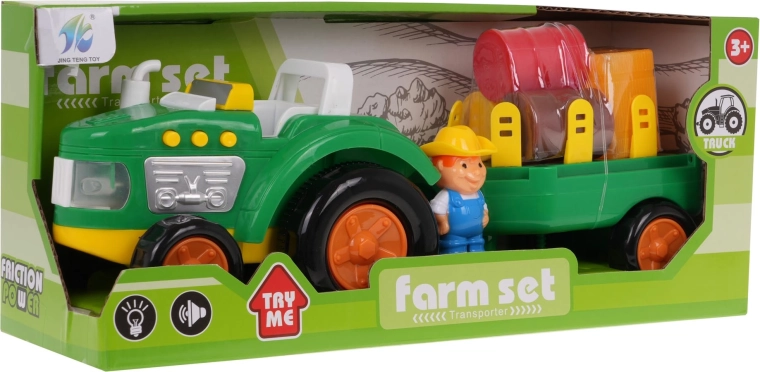 Spēļu komplekts ar traktoru un fermeri