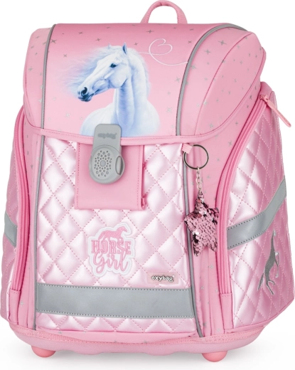 Skolas soma Premium Light Horse Girl – ergonomiska, viegla un ar atstarojošiem elementiem