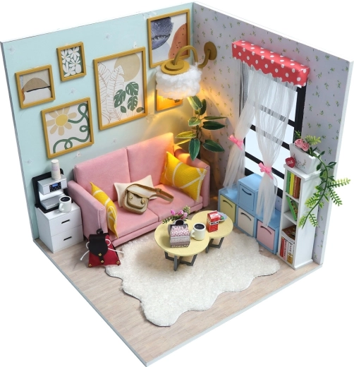 Miniature Dollhouse – Sunbeam Living Room (2KIDS TOYS)