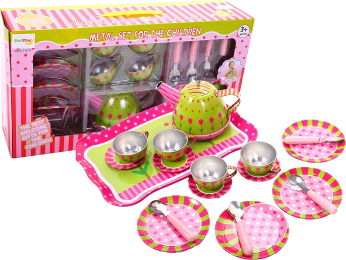 Bella Metal Tea Set