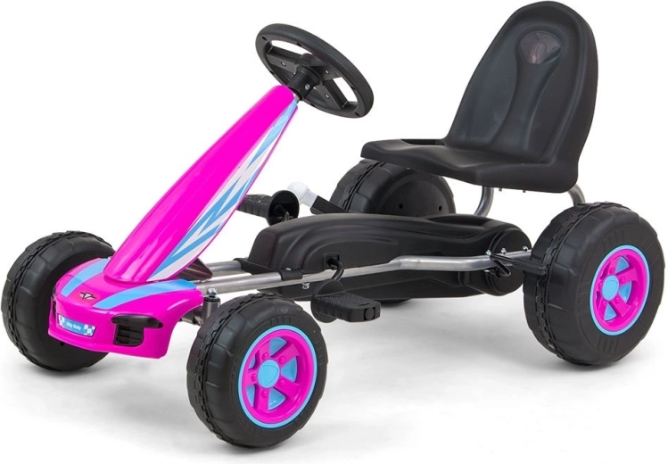 Bērnu pedāļu gokarts MILLY MALLY Viper rozā