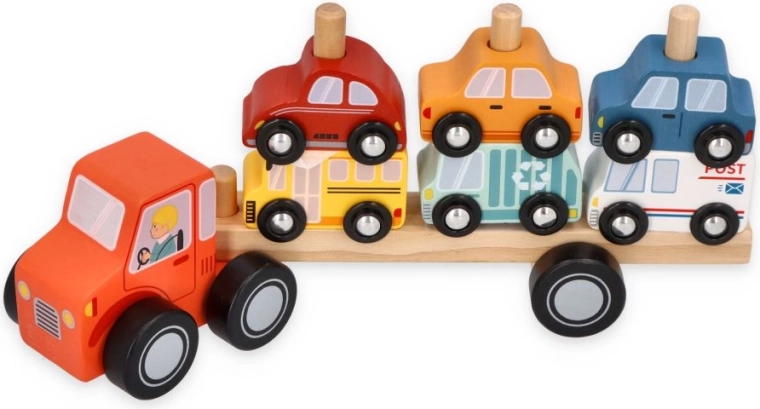 Adam Toys lielais autovedējs ar mašīnītēm