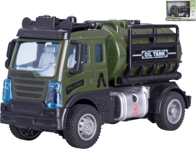 Militāra automašīna ar cisternu 13 cm ar atpakaļgaitu