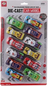 Metāla apvidus auto modeļu komplekts 7 cm, 12 gab.