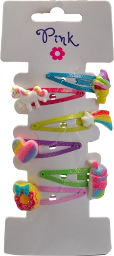 Sparkys hair clips 6 pcs