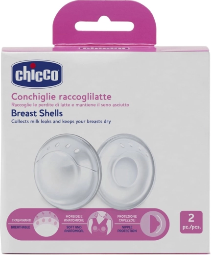 Chicco breast milk collectors, 2 pcs