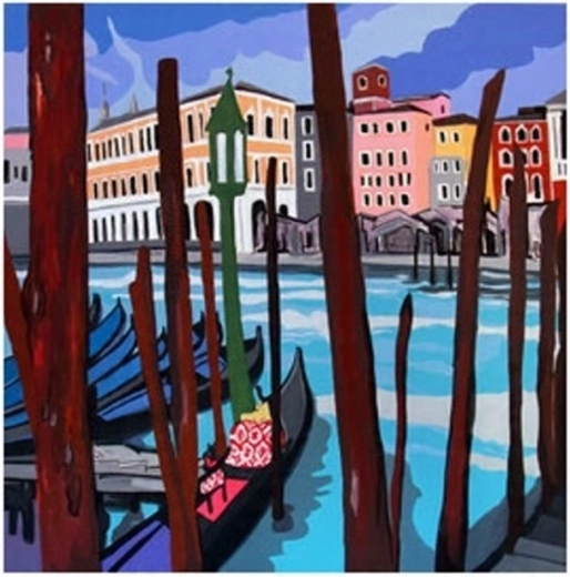 Paint by Numbers Boat at the Pier 40 × 50 cm