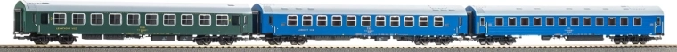 Piko set of 3 Y-type passenger coaches CSD Istropolitan/Dukla