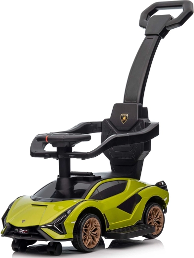 Bērnu līdzsvara skrejritenis 3v1 LAMBORGHINI Sián FKP 37 zaļš