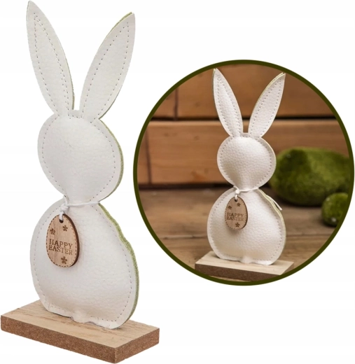 Dekoratīva zaķa figūriņa ar piekariņu 18 cm