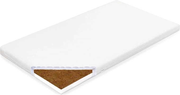 Bērnu matracis šūpulim NEW BABY Standard 90 × 40 × 7 cm kokos–putas