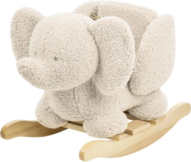 Nattou rocking toy Teddy plush elephant, ecru
