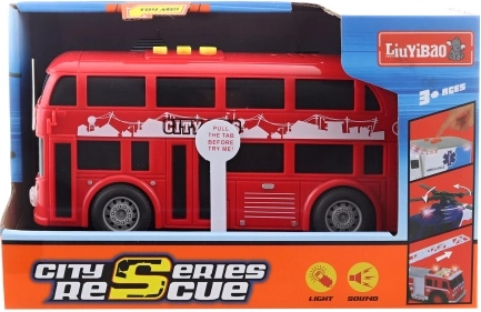Autobuss ar gaismām un skaņām (ar baterijām)