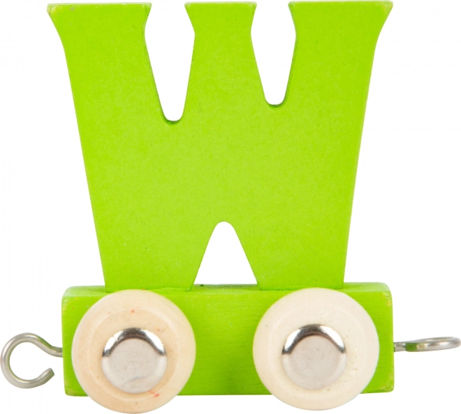 Small Foot wooden wagon letter W