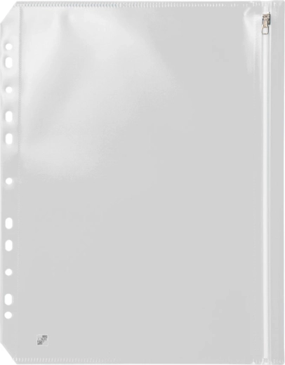 Envelope with zipper A4 with euro hanger clear