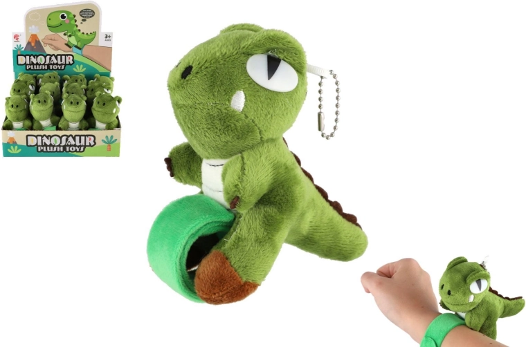 Plīša dinozaurs – aproce uz rokas 13 cm