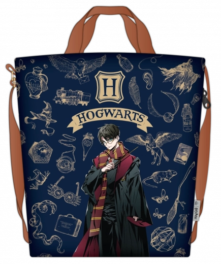 Harry Potter shopping bag navy & gold