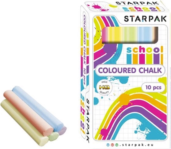 STARPAK plānā krāsainā skolas krīts – komplekts