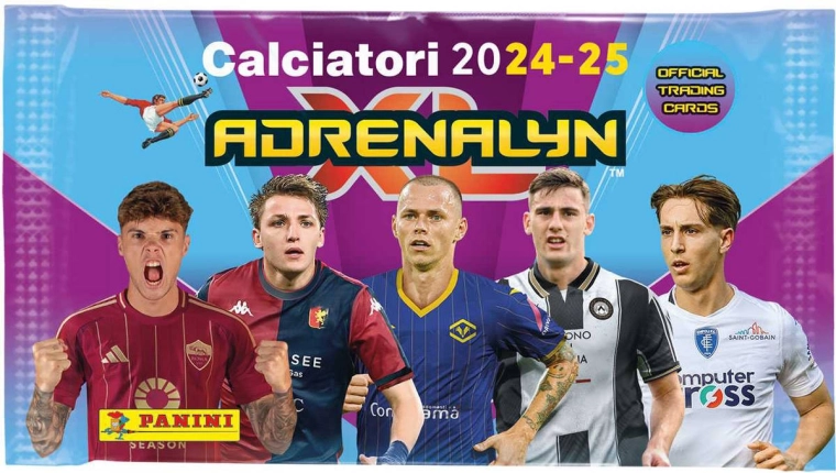 Panini FIFA 365 2024/2025 Serie A Adrenalyn XL kolekcionējamo karšu – boosters (6 kartes)