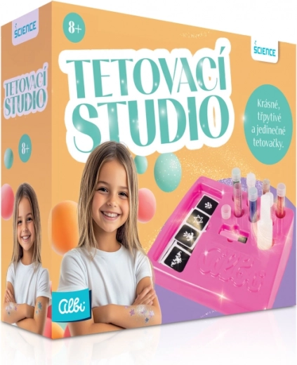 Albi Science tetovēšanas studija – radošais komplekts mirdzošiem un tumsā spīdošiem tetovējumiem