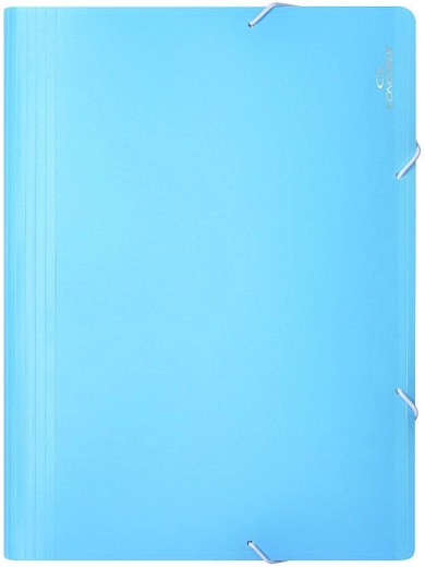 Elasticated A4 Document File, 13 Pockets, Pastel Blue