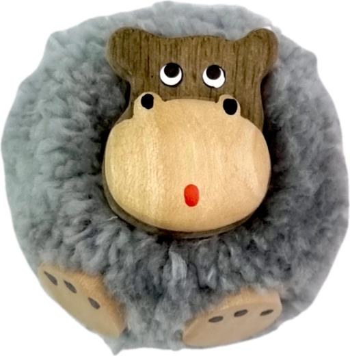 2Kids Toys wooden magnet with pompom – Hippo