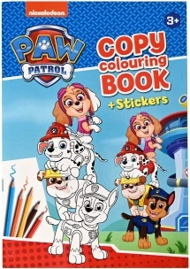 Krāsojamās lapas un uzlīmes PAW PATROL – A4 formāts