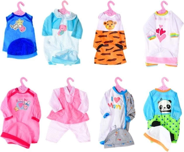 Outfit for Baby Doll 38–40 cm – 8 Types