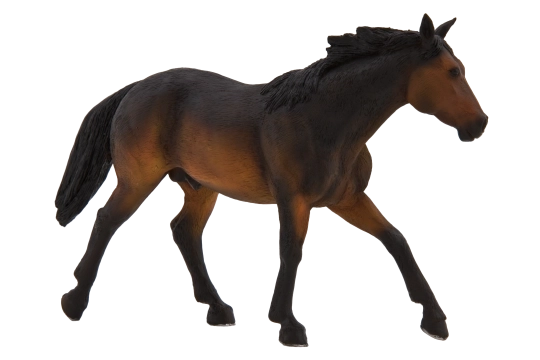 Mojo figūriņa Quarter Horse – brūns zirgs, īpaši liela