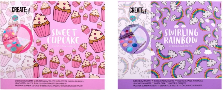 Create It! pasteļtoņu acu ēnu palete, 12 krāsas