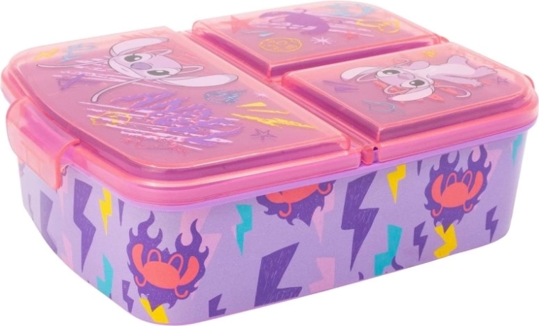 STOR snack multi box Angel, 3 compartments, BPA-free