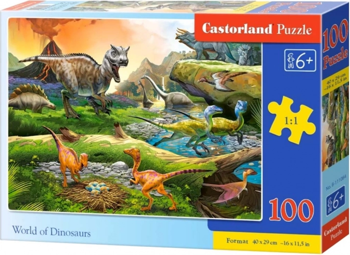 Puzle 100 gabali World of Dinosaurs