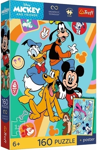 Trefl Premium Plus Kids puzle Mickey Mouse – Peles stunda 160 gabaliņi