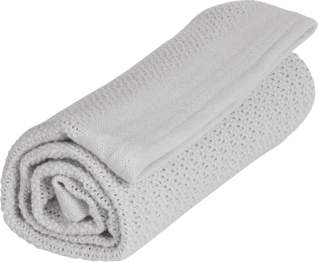 Vinter & Bloom Soft Grid Organic blanket dove grey