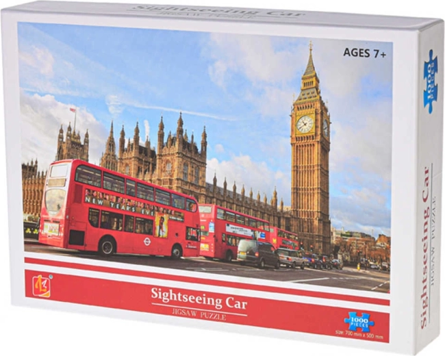 Puzle Londona doubledeckeri 1000 detaļas 70 × 50 cm