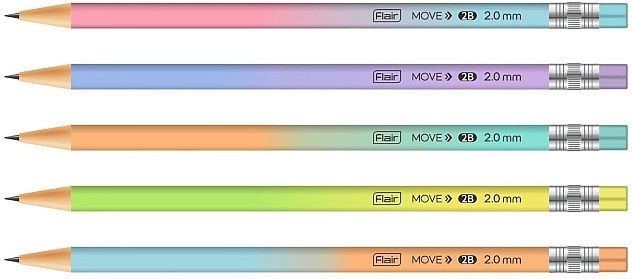 Mehāniskais grafīta zīmulis Concorde Move 2 mm, jauktas krāsas