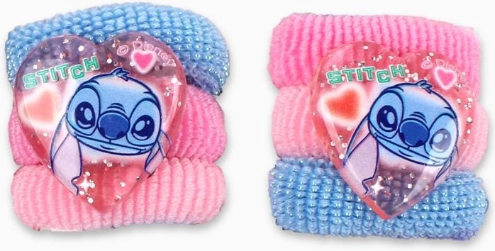 Stretchy hair ties with a decorative STITCH heart